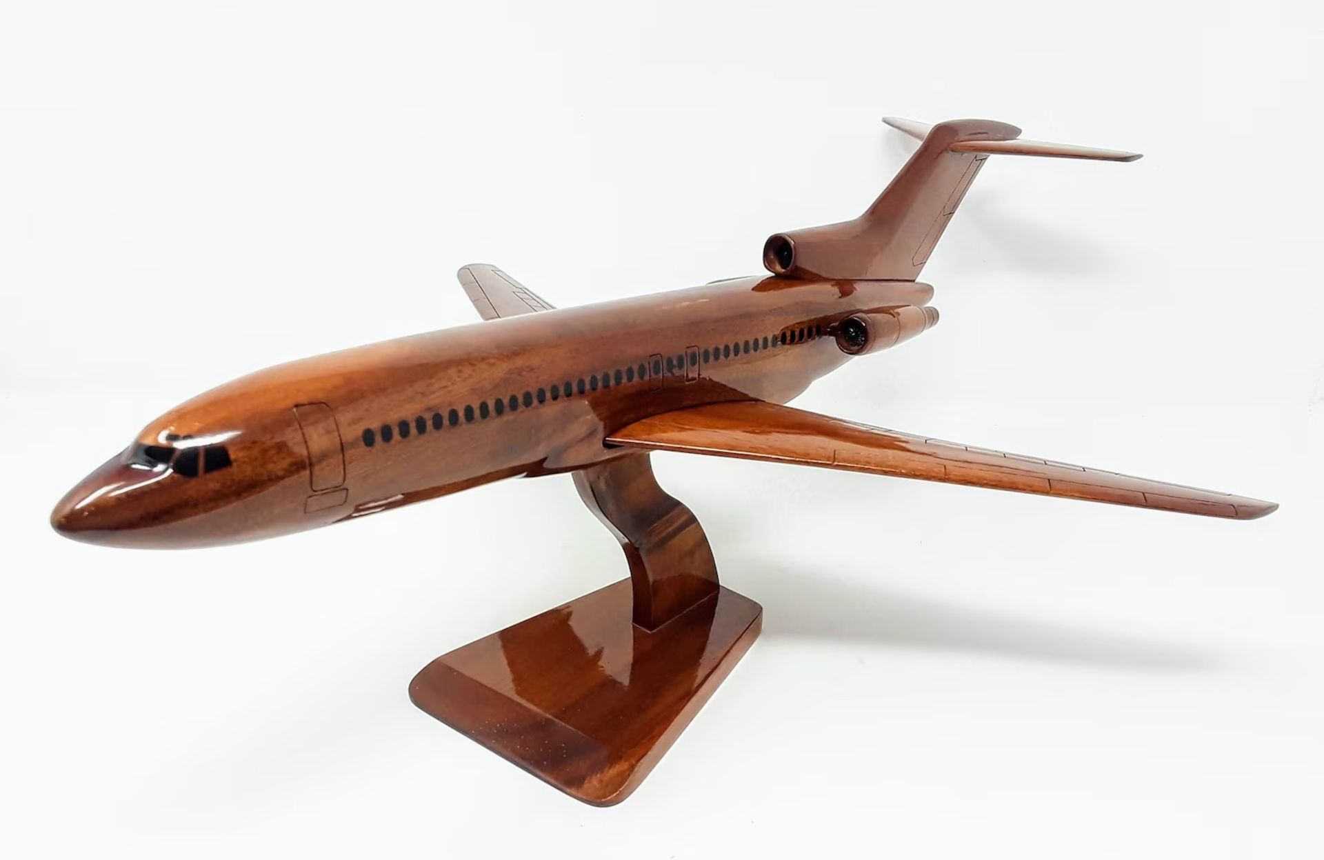 Boeing 727 Wooden Scale Desk Display - Image 2 of 3