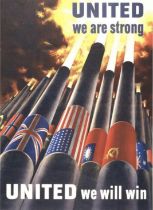 World War II "United" Poster