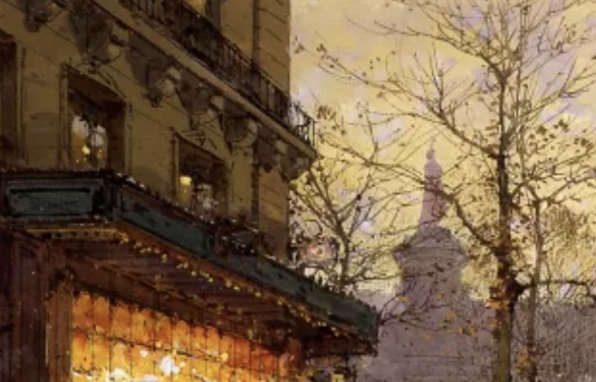 Eugene Galien Laloue "Place de la Republique" Oil Painting - Image 2 of 5