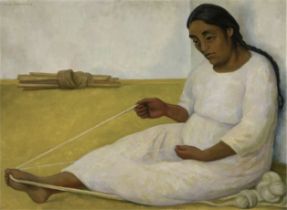 Diego Rivera "Indian Woman Spinning" Print