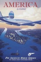 Pan American World Airways "America, New York" Travel Poster