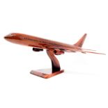 Boeing 767 Wooden Scale Desk Model