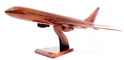 Boeing 767 Wooden Scale Desk Model