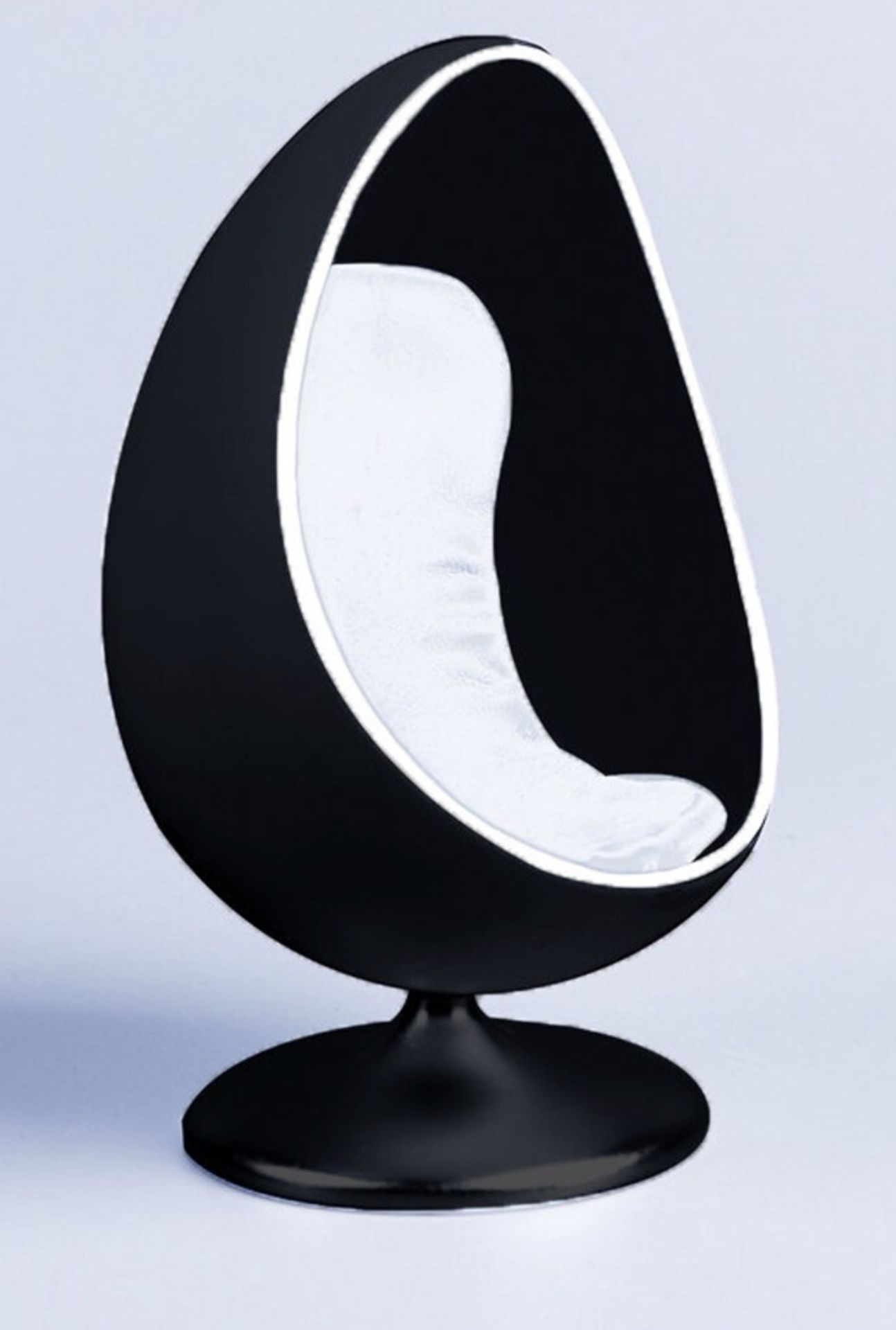 Set of Four 1/12 Scale Egg Chairs - Image 2 of 6