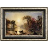 Jasper Francis Cropsey "The Susquehanna River" Oil Painting