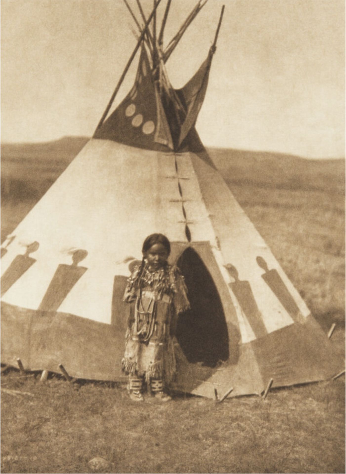 Edward S. Curtis "Childs Lodge, 191" Print