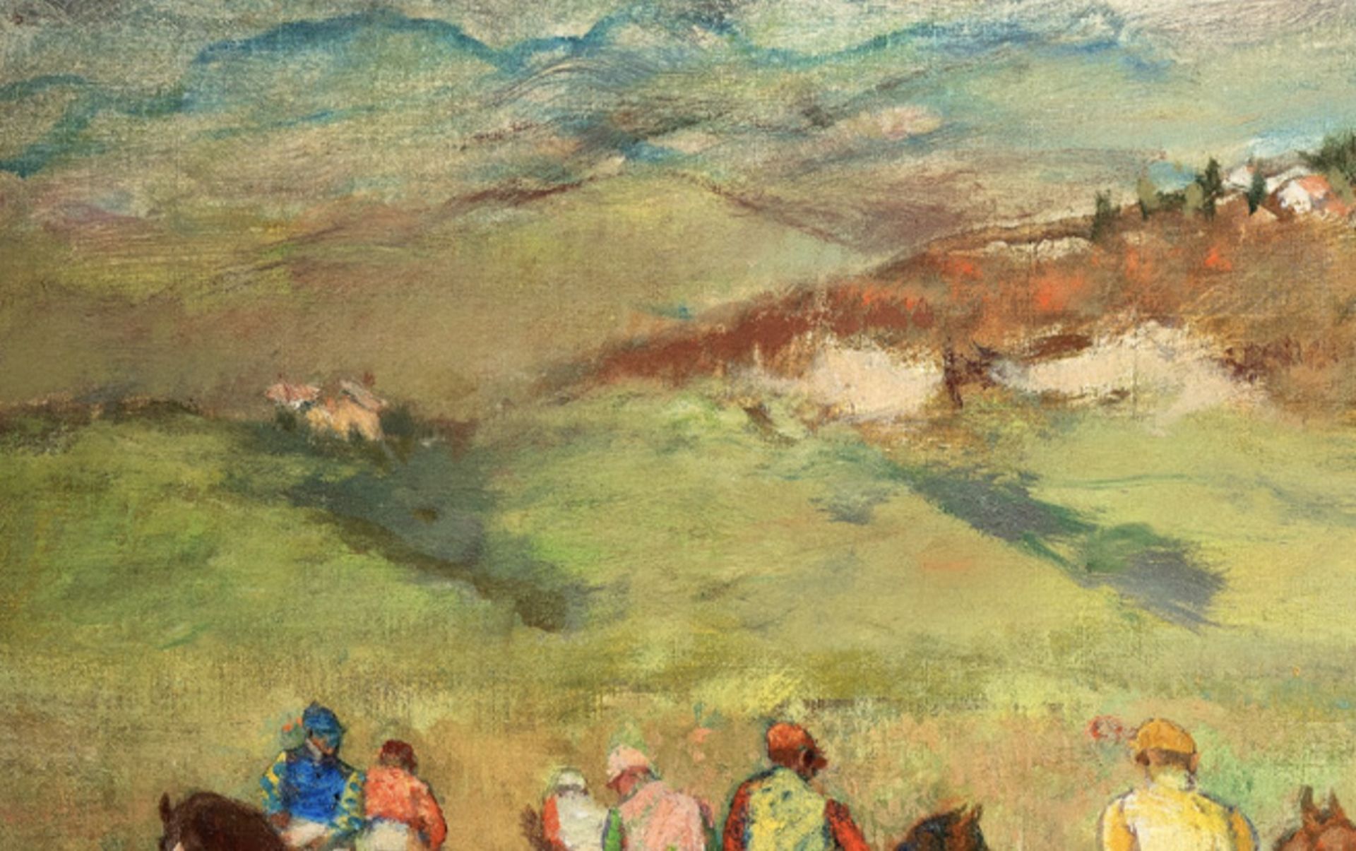 Edgar Degas "Jockeys on Horseback, Distant Hills" Wallpaper - Image 5 of 6