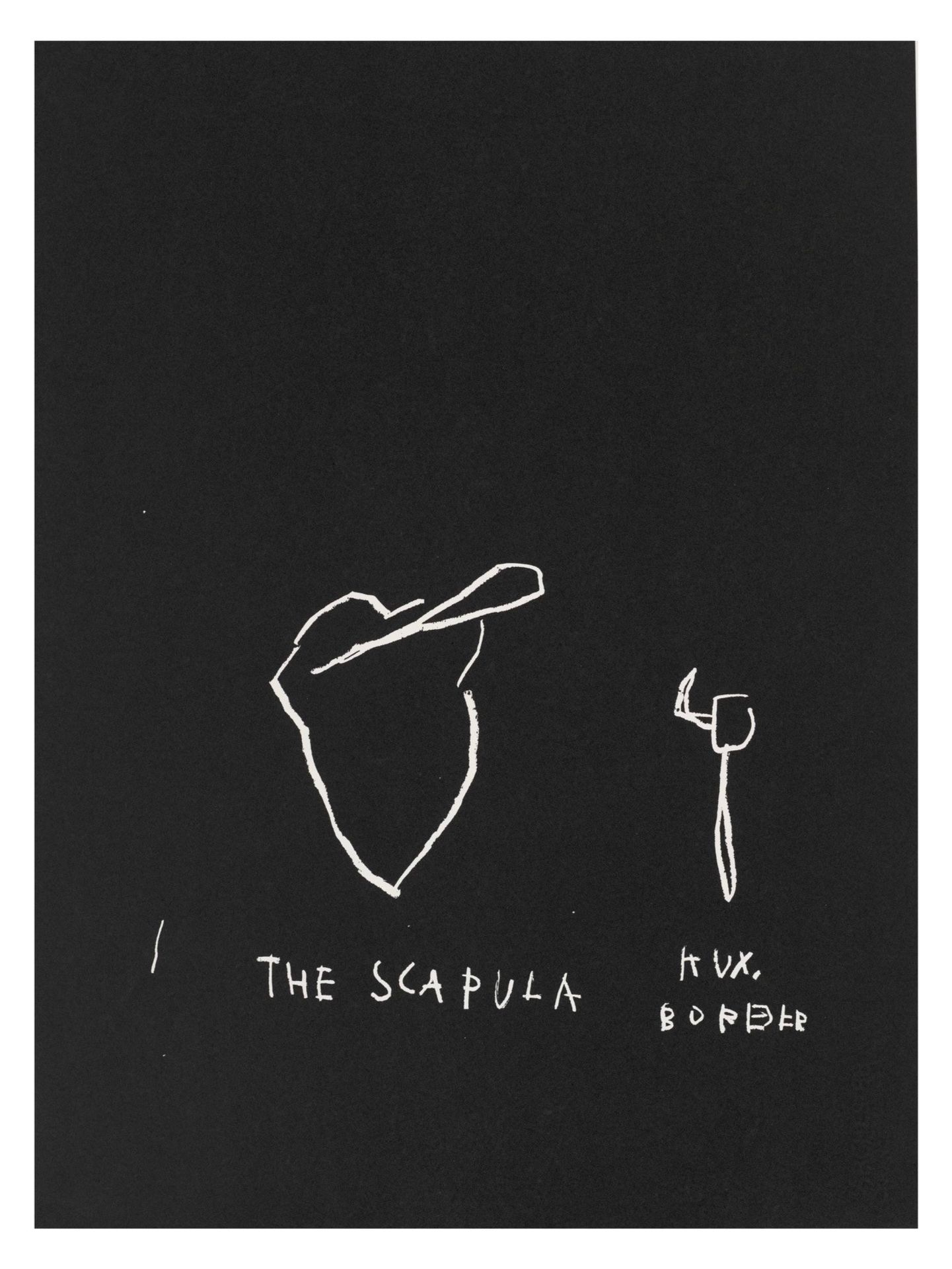 AFTER JEAN-MICHEL BASQUIAT (1960-1988) The Scapula, from Anatomy