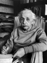 Albert Einstein "In Home Library" Photo Print