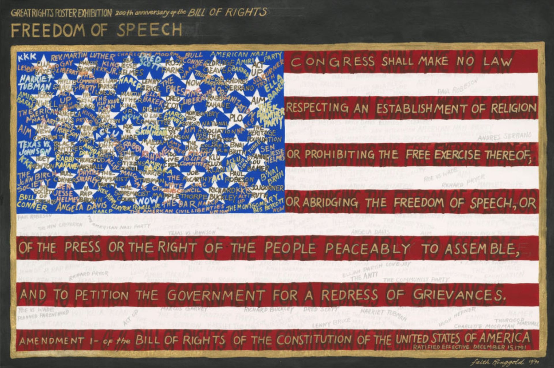 Faith Ringgold "Freedom of Speech" Print