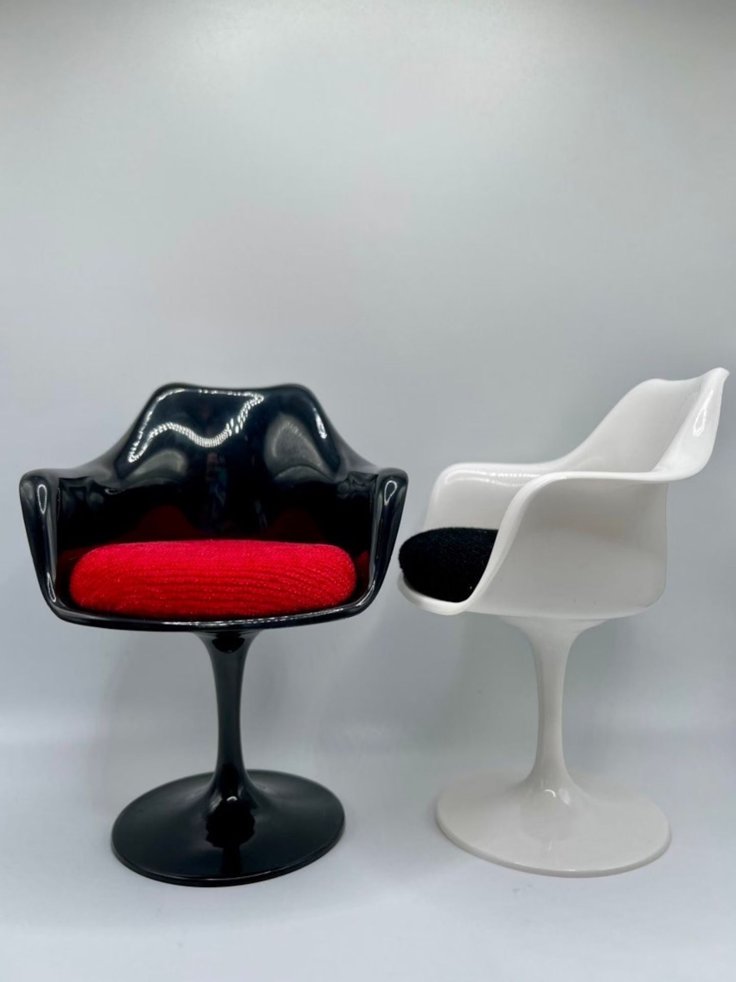 Pair of Tulip Chairs, 1/6 Scale Desk Display