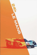 Steve McQueen 24 Hours of Le Mans Aluminum Garage Display