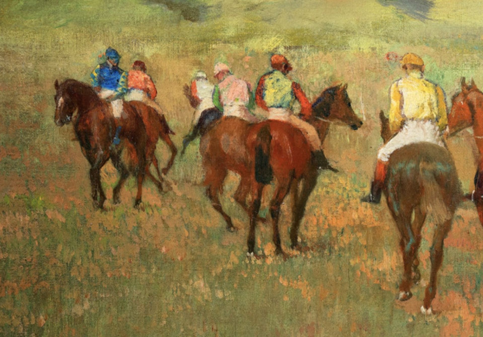 Edgar Degas "Jockeys on Horseback, Distant Hills" Wallpaper - Image 4 of 6