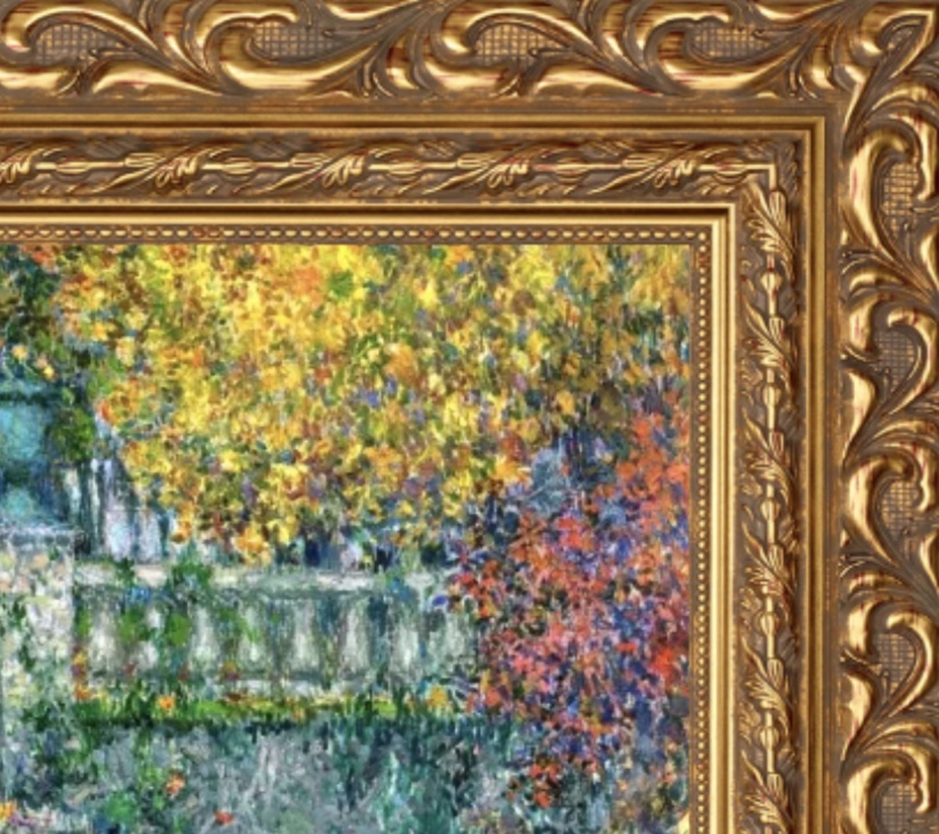 Henri Le Sidaner "The Terrace, Autumn, Gerberoy" Painting - Bild 2 aus 5
