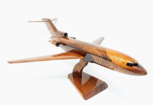 Boeing 727 Wooden Scale Desk Display