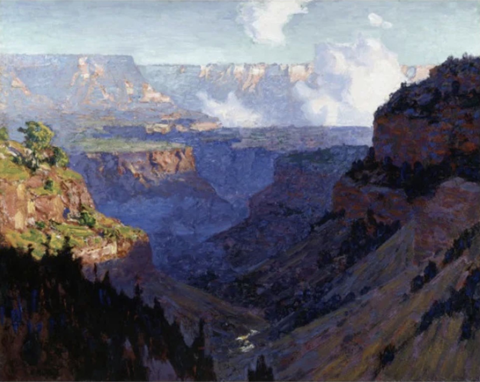 Edward Henry Potthast "Looking across the Grand Canyon, 1910" Print