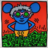 Keith Haring "Andy Mouse II, 1986" Silkscreen