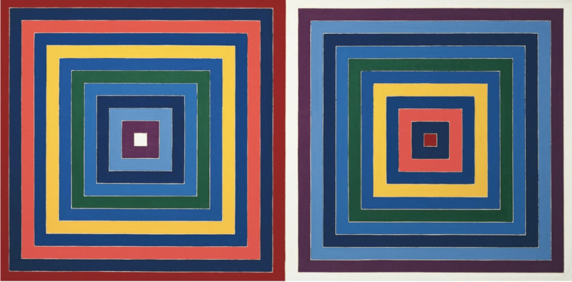Frank Stella "Double Concentric, Scamble, 1971" Print