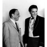 Frank Sinatra with Elvis Presley Print
