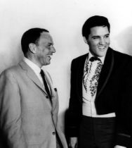 Frank Sinatra with Elvis Presley Print