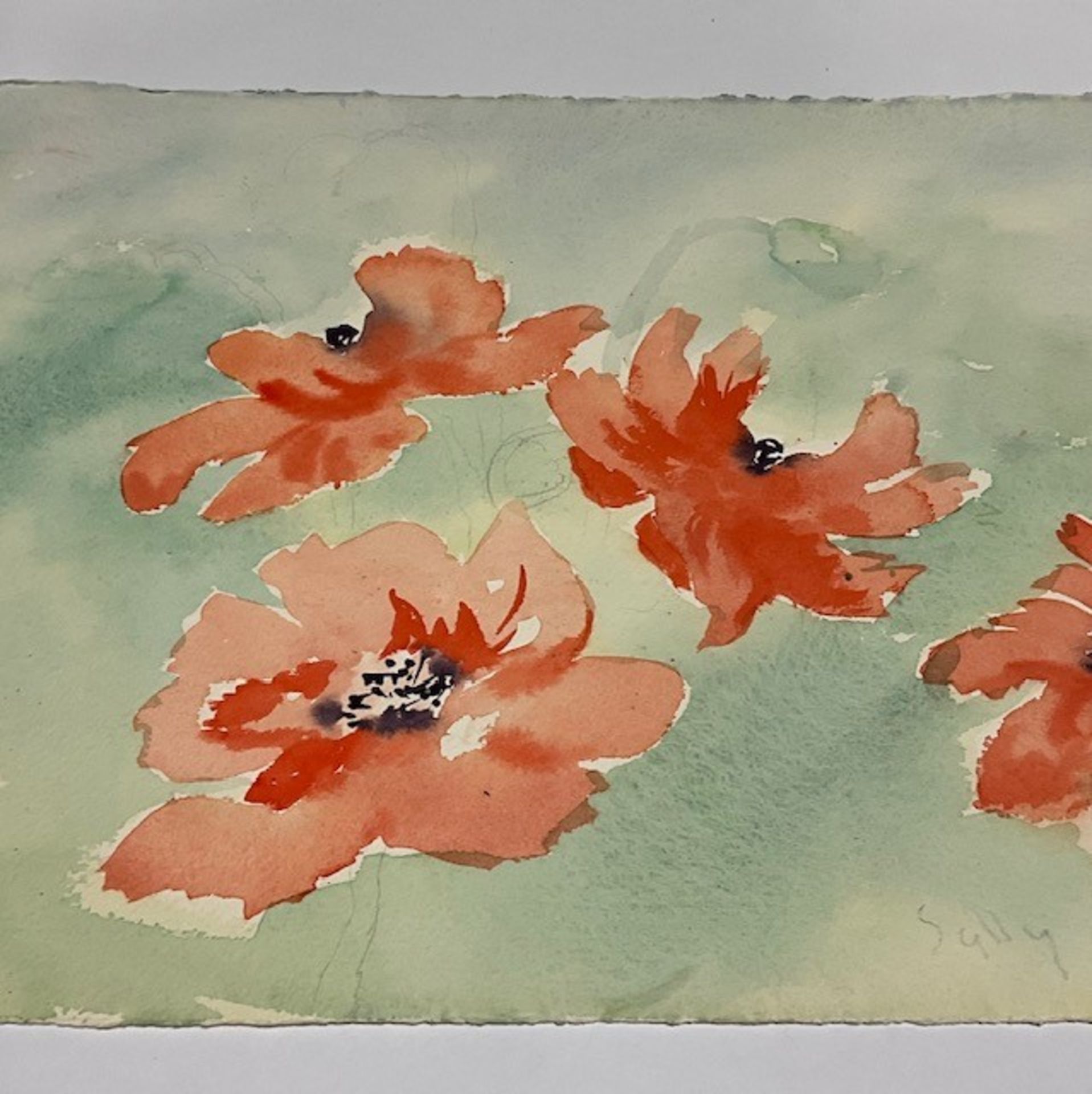 Sally Michel Avery UNTITLED Watercolor - Image 3 of 9
