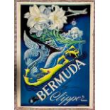 BORIS ARTZBASHEFF Bermuda Clipper Poster