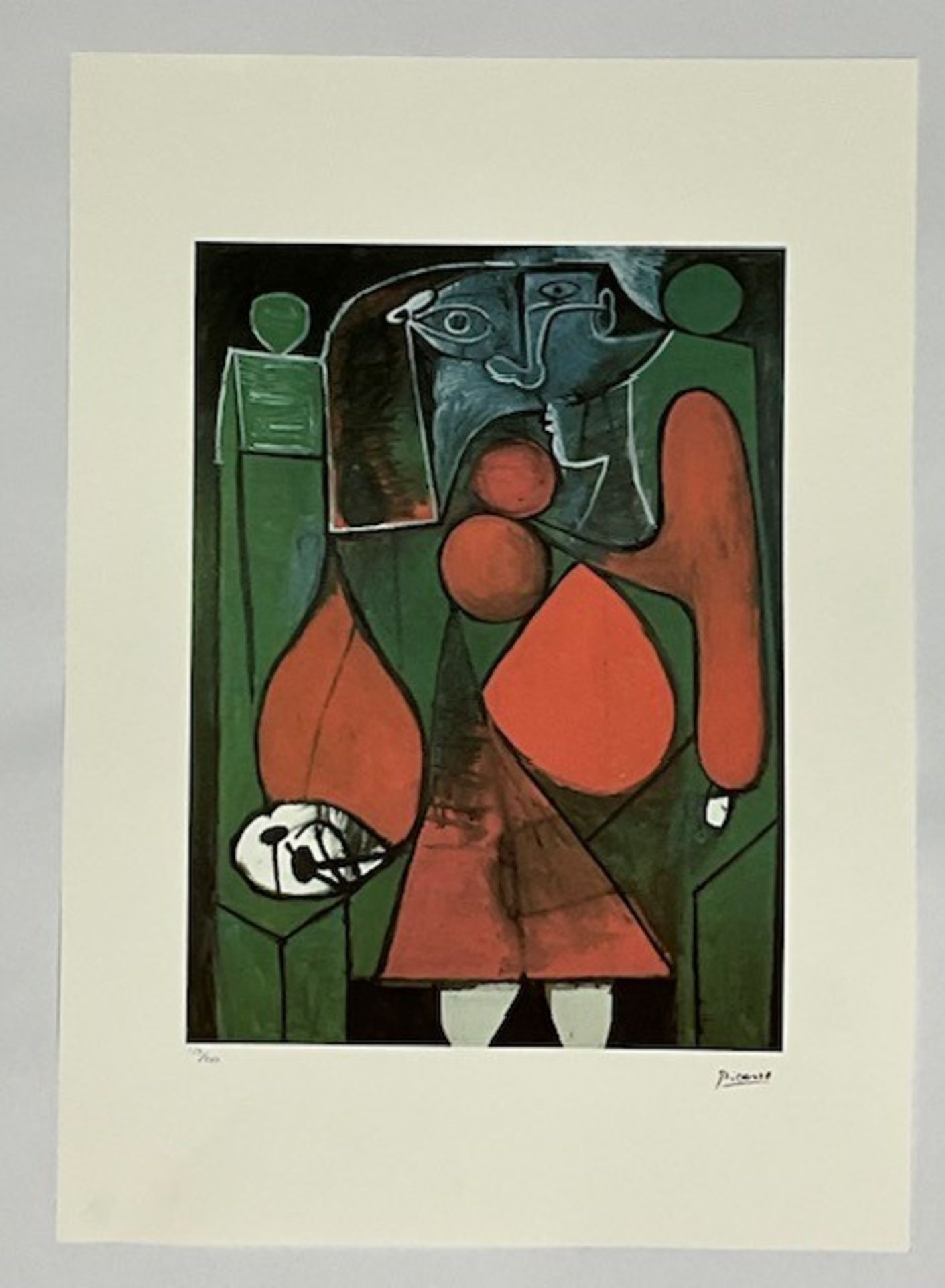 After Pablo Picasso Stamped Hand Numbered Lithograph Print