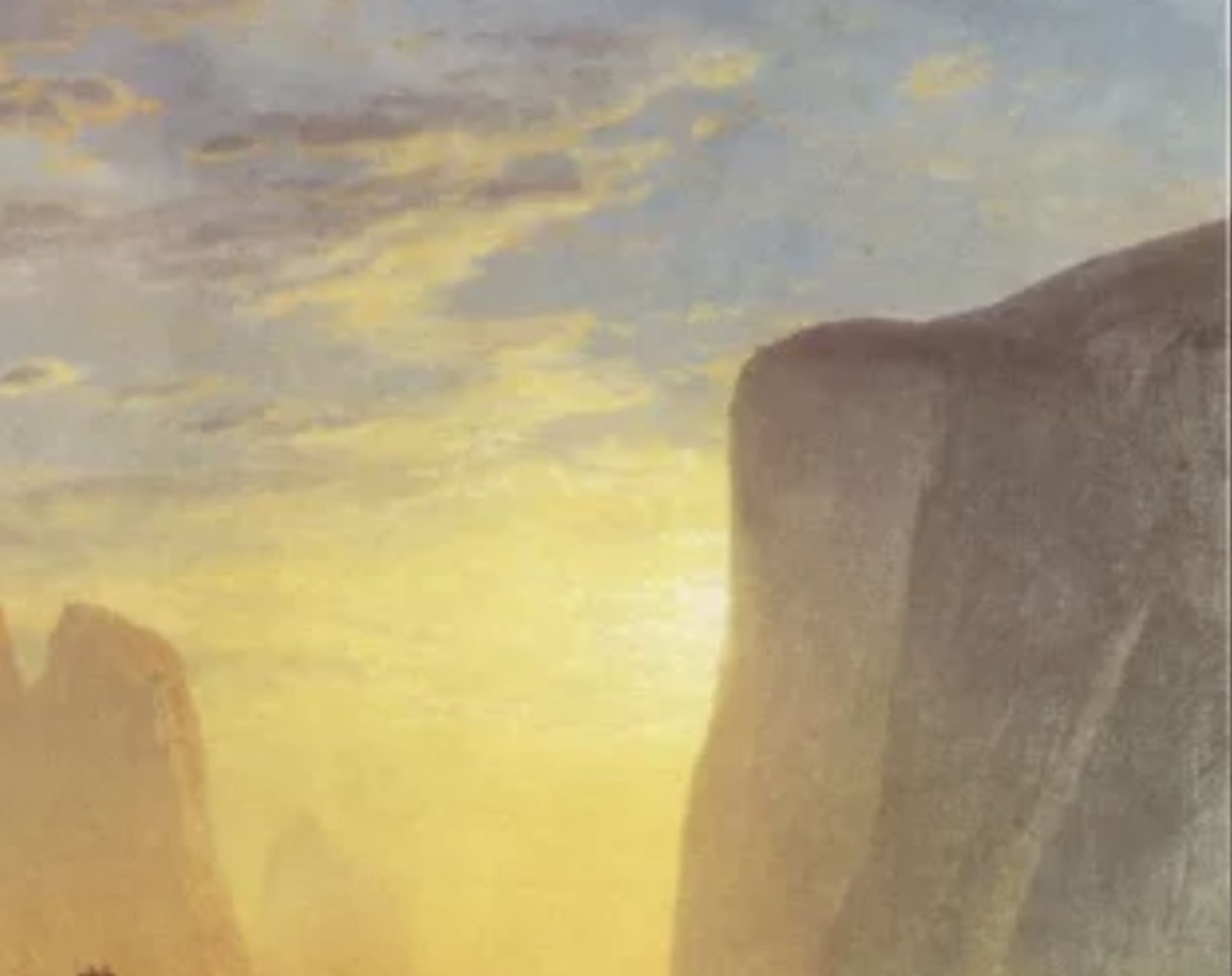 Albert Bierstadt "Yosemite Valley" Oil Painting - Image 3 of 5