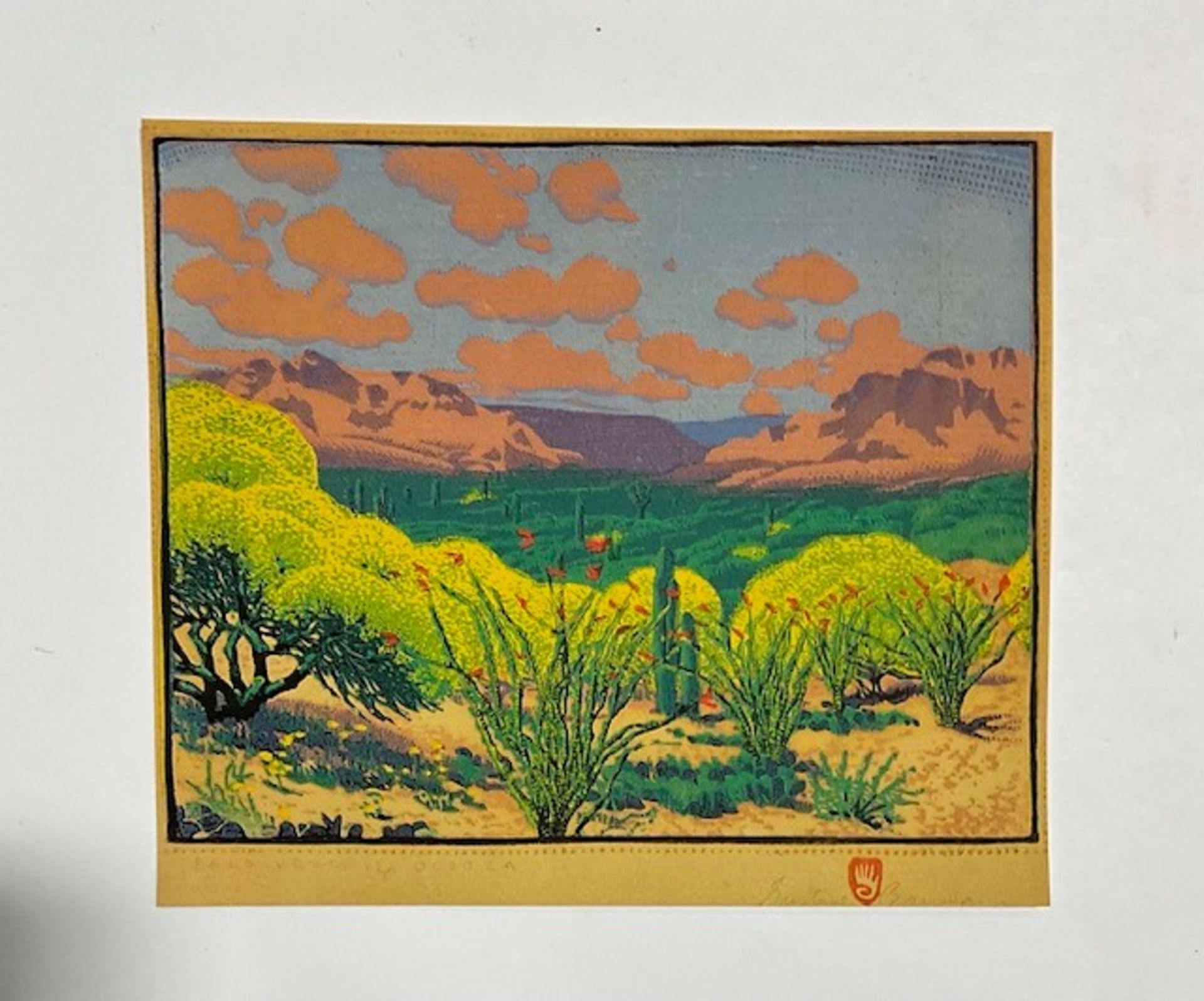 Gustave Baumann " Palo Verde " Print