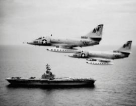 Vietnam War "A-4C Skyhawks, USS Kearsarge" Print
