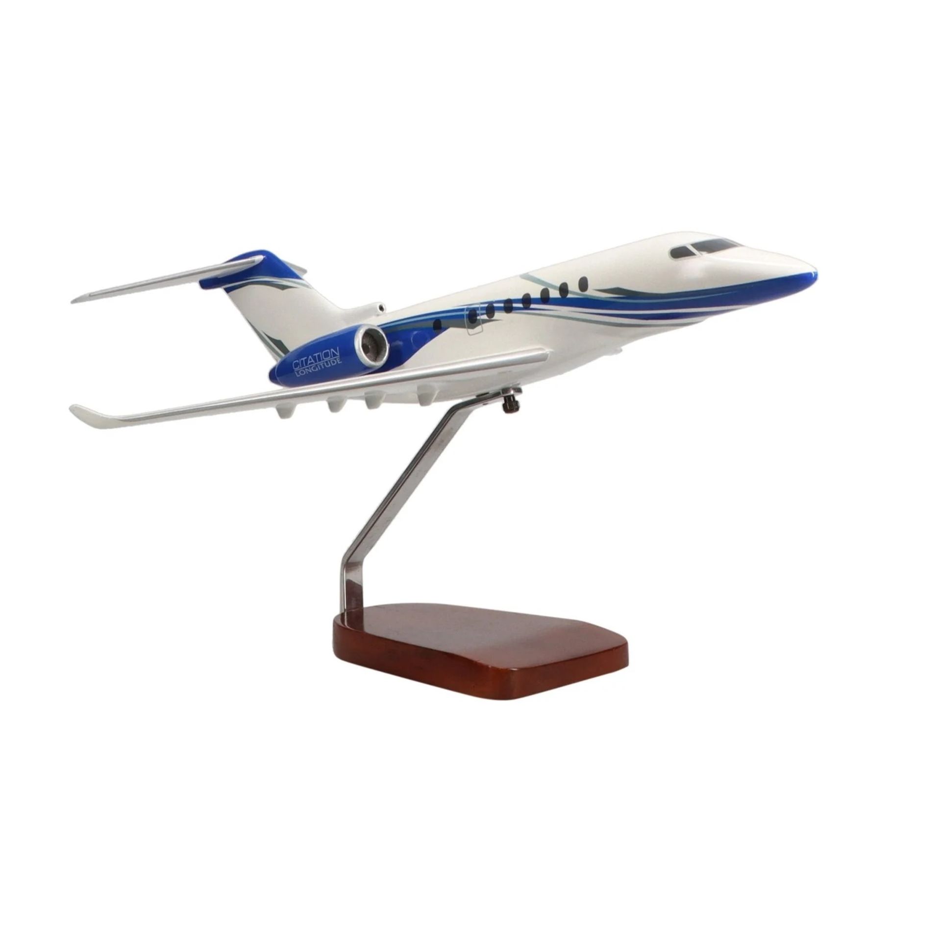Cessna Citation Longitude Wooden Scale Model Desk Display