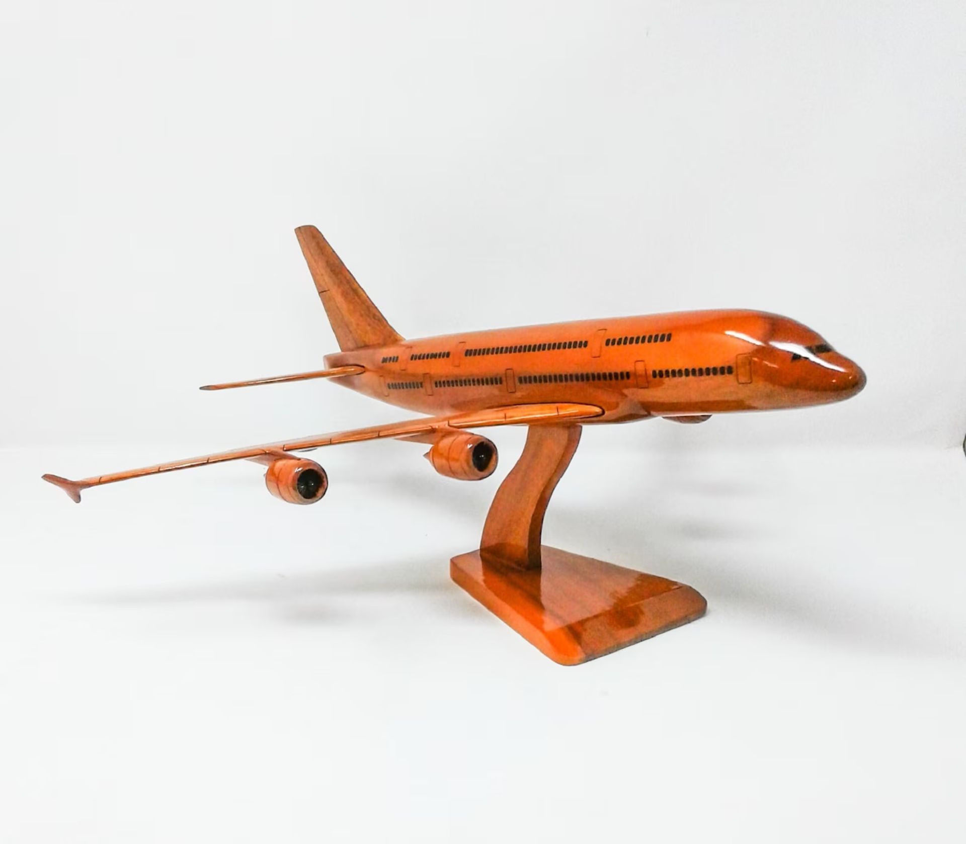 Airbus A380 Wooden Scale Desk Display