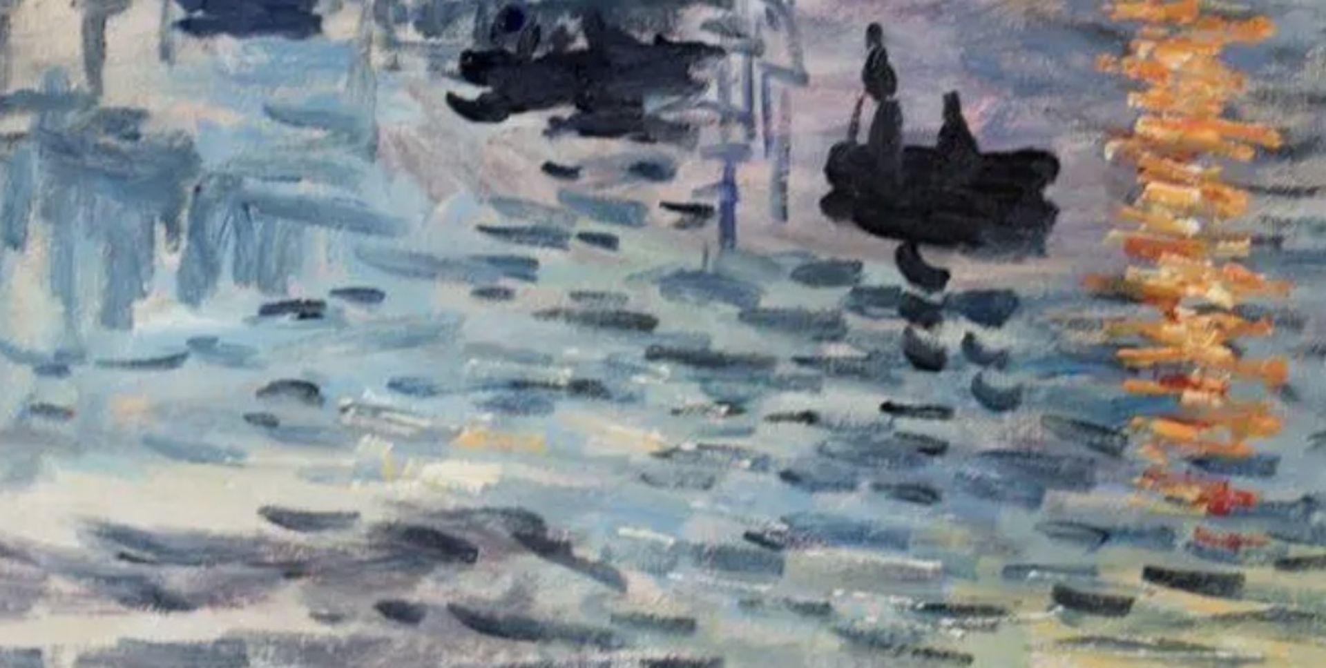 Claude Monet "Sunrise" Oil Painting - Image 2 of 4