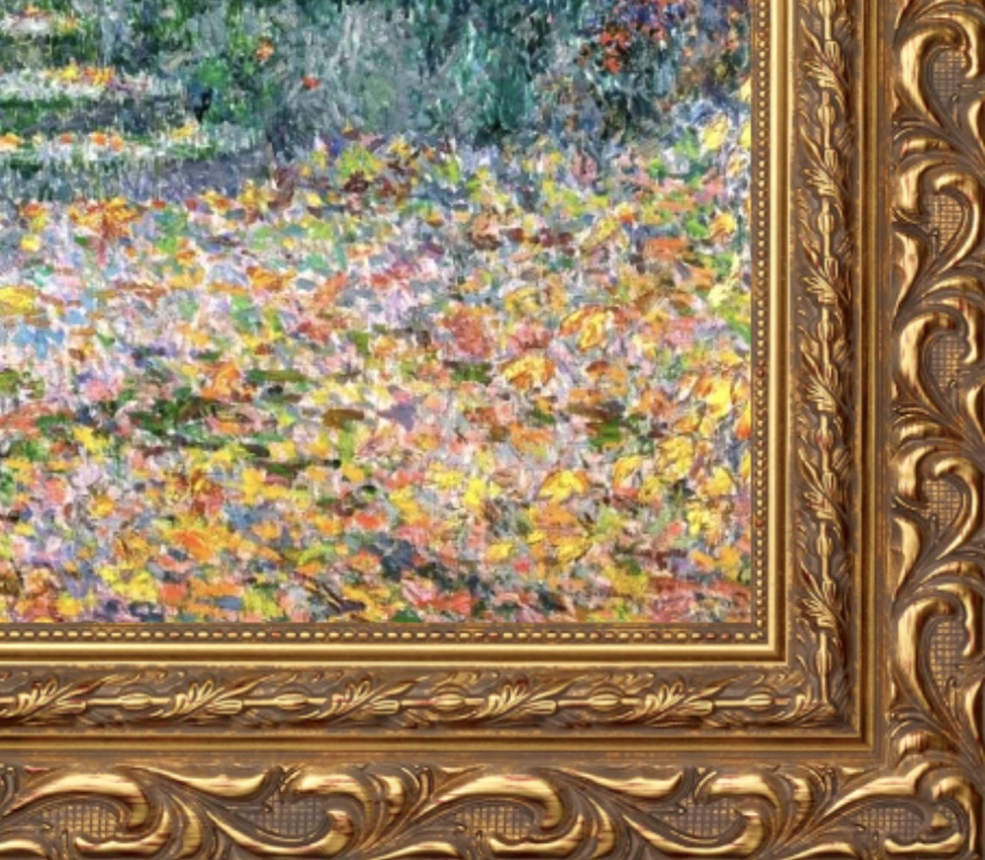 Henri Le Sidaner "The Terrace, Autumn, Gerberoy" Painting - Bild 5 aus 5