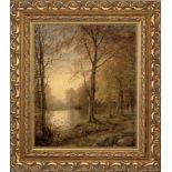 William Trost Richards "Indian Summer" Oil Painting