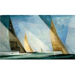 Lyonel Feininger "Sailboats, 1929" Offset Lithograph