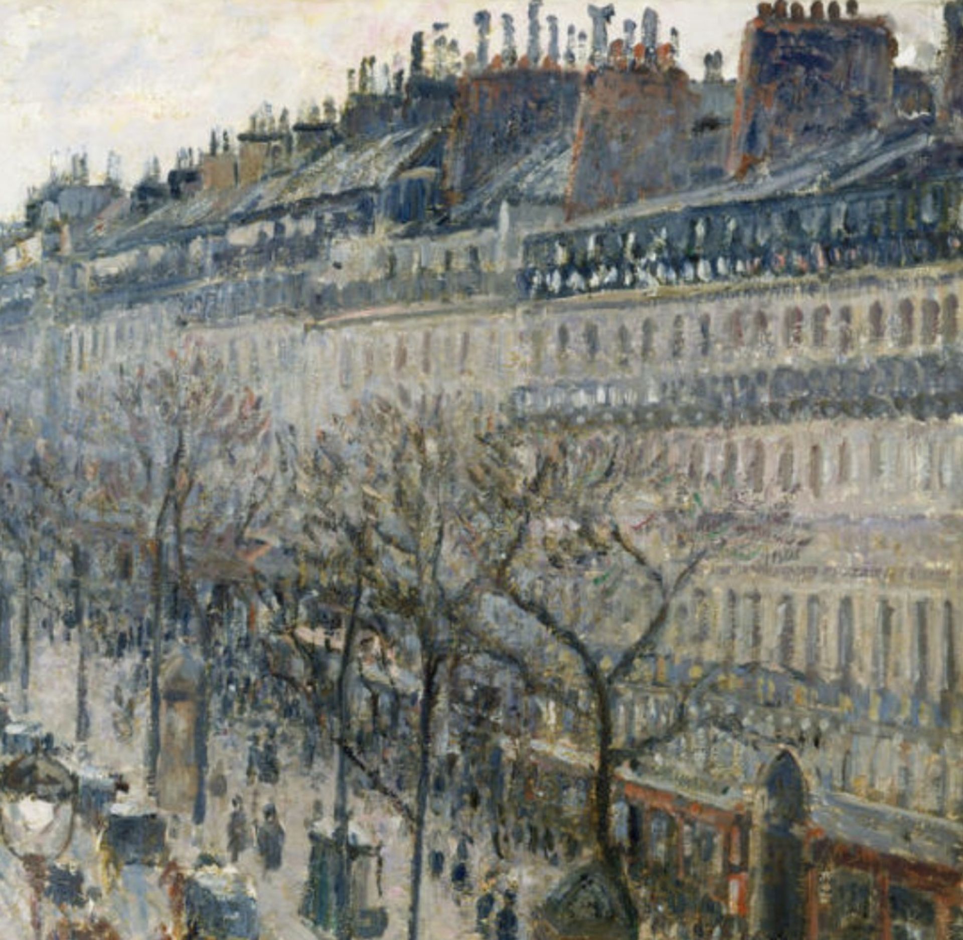 Camille Pissarro "The Boulevard Montmartre on a Winter Morning, 1897" Print - Bild 5 aus 5