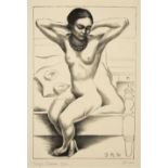 Diego Rivera "Frida Kahlo, Nude, Seated, 1930" Print