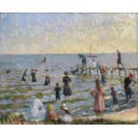 William Glackens "Bathing at Bellport, Long Island, 1912" Offset Lithograph