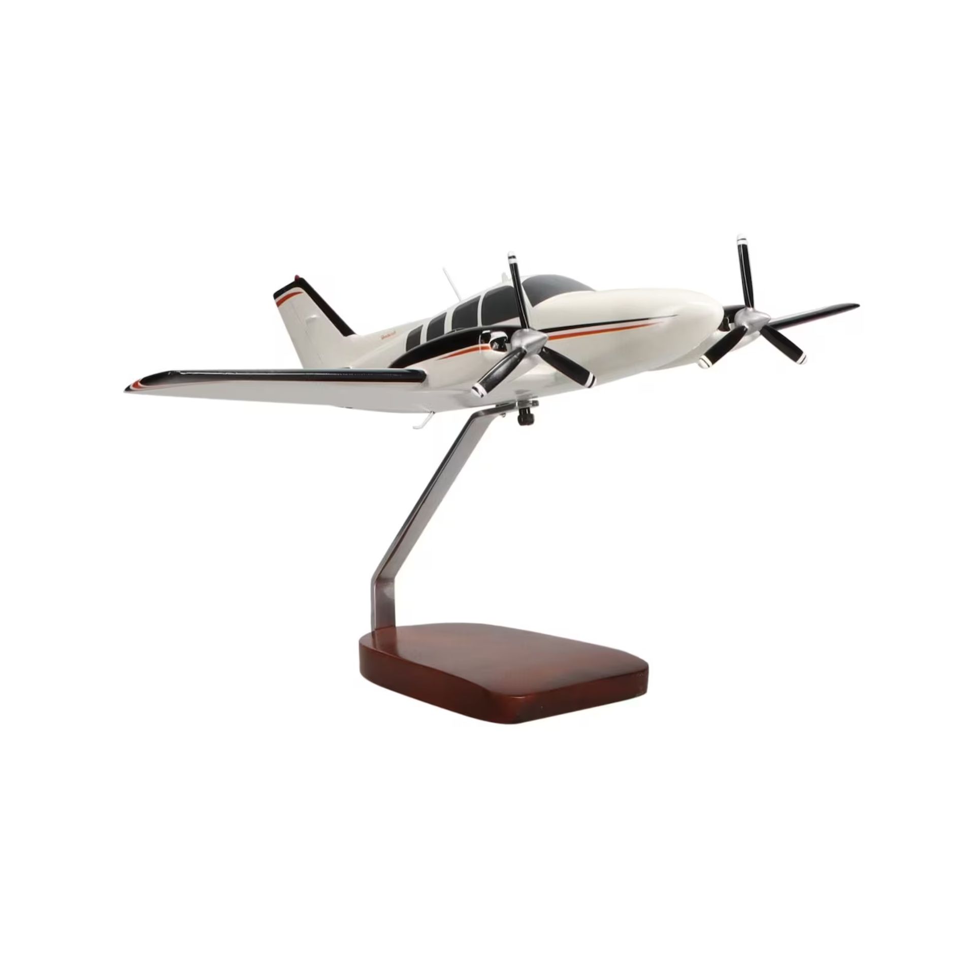 Beechcraft Baron G58 Wooden Scale Desk Model  - Image 3 of 4