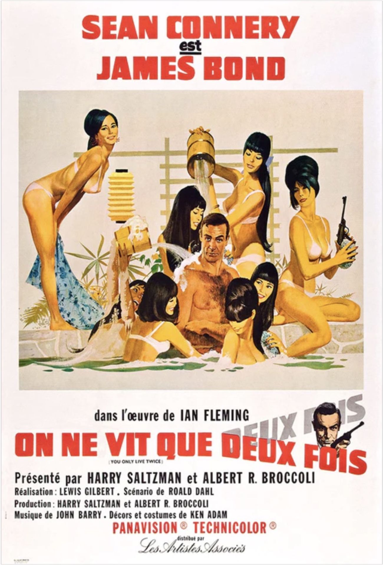 James Bond "You Only Live Twice, 1967" French, Movie Poster