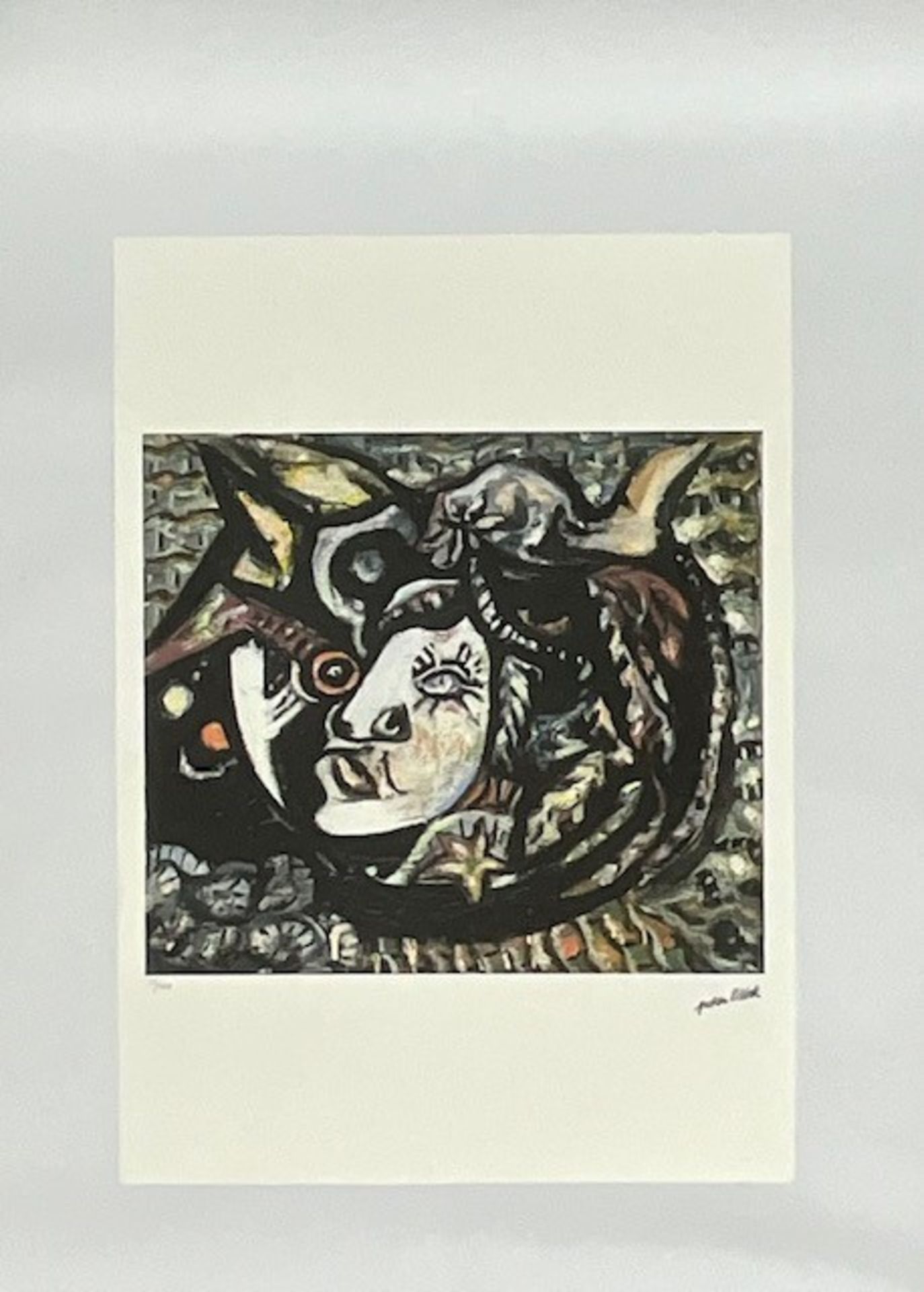 After Jackson Pollock Stamped Hand Numbered Lithograph Print - Image 2 of 8