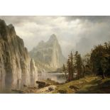 Albert Bierstadt "Merced River, Yosemite Valley, 1866" Offset Lithograph