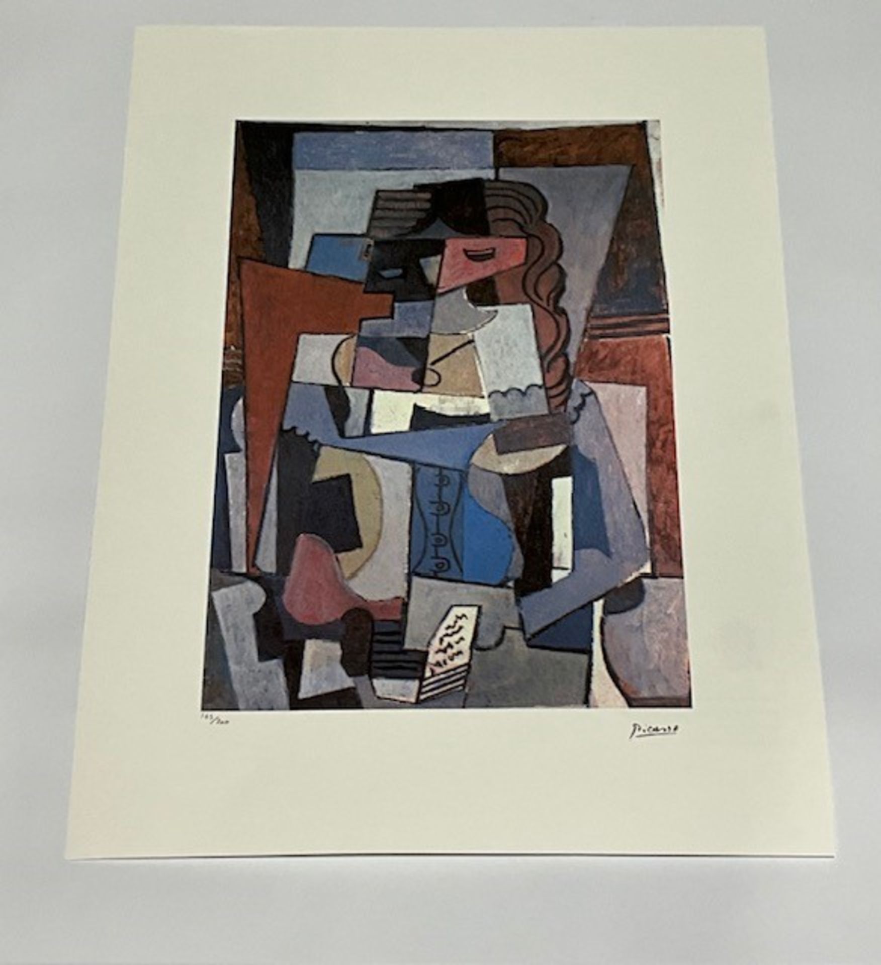 After Pablo Picasso Stamped Hand Numbered Lithograph Print - Bild 3 aus 8
