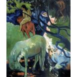 Paul Gauguin "El Caballo Blanco, 1898" Oil Painting