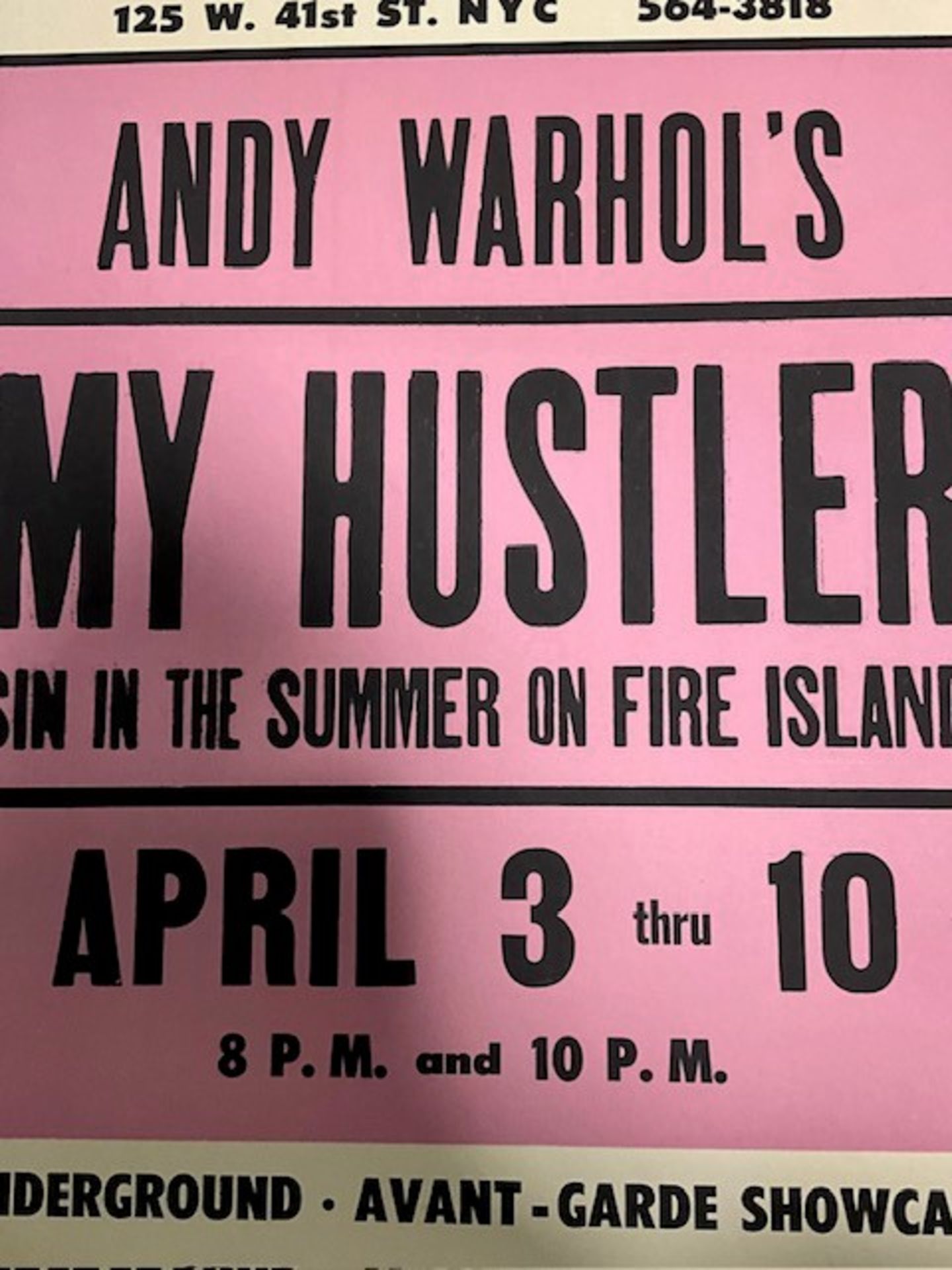 Andy Warhol " My Hustler" Poster - Image 7 of 8