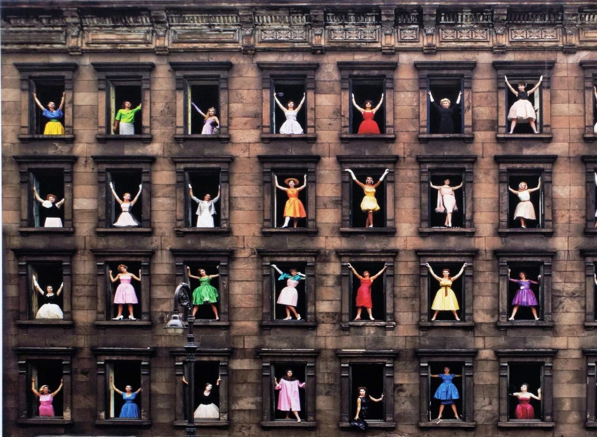 Ormond Gigli "Models in Windows, 1960" Offset Lithograph
 - Image 3 of 3