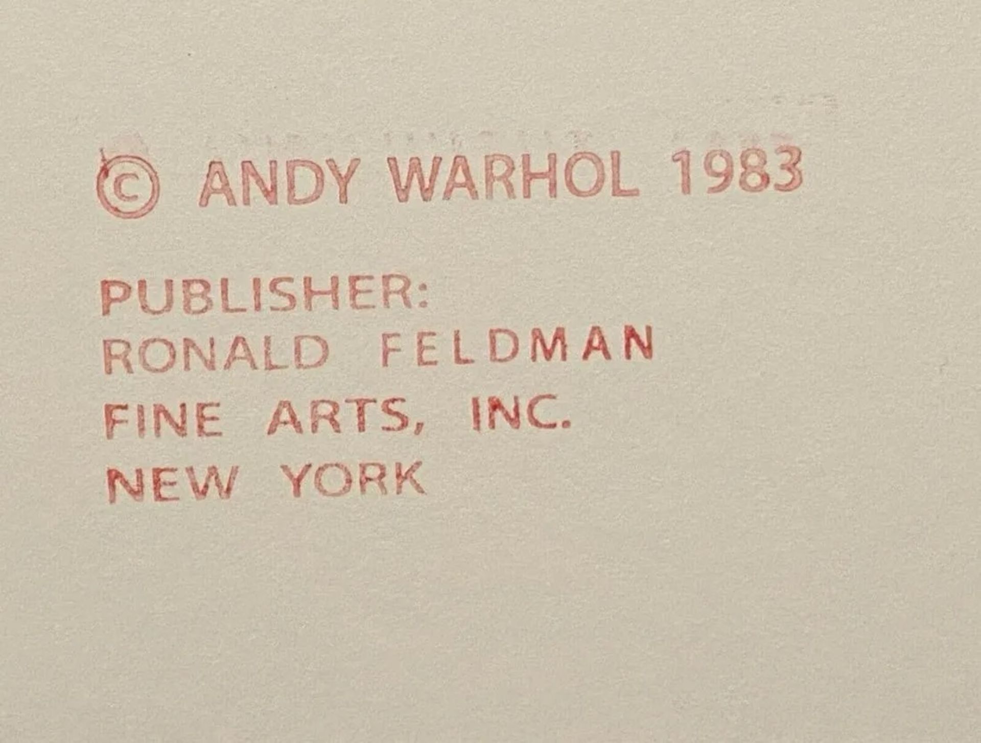 Andy Warhol, "Orangutan" from 'Endangered Species' 1983 Silkscreen
 - Bild 2 aus 3
