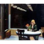 Edward Hopper "Automat" Oil Painting