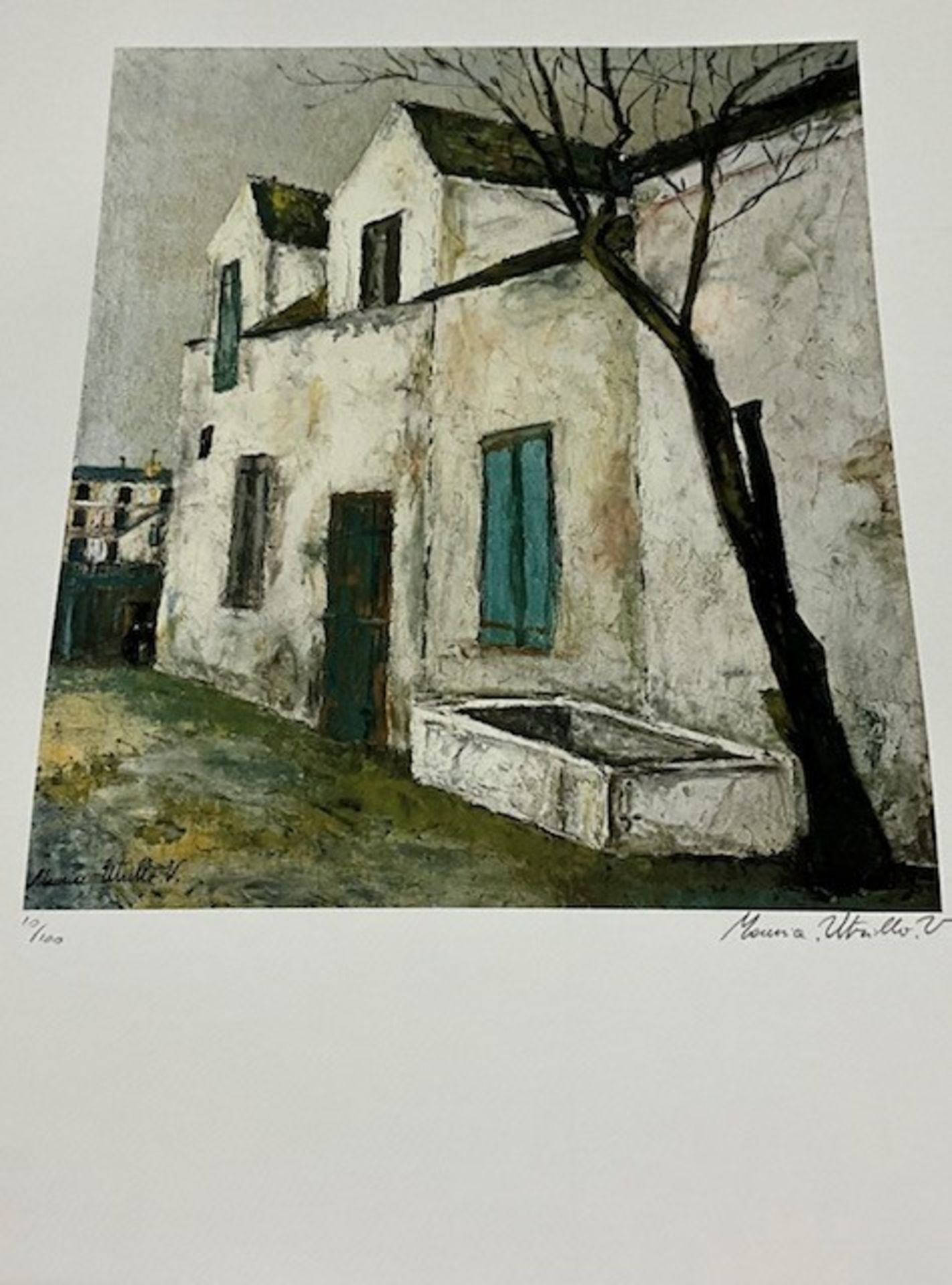 Maurice Utrillo Pencil Signed/ Numbered Lithograph Print - Bild 2 aus 8